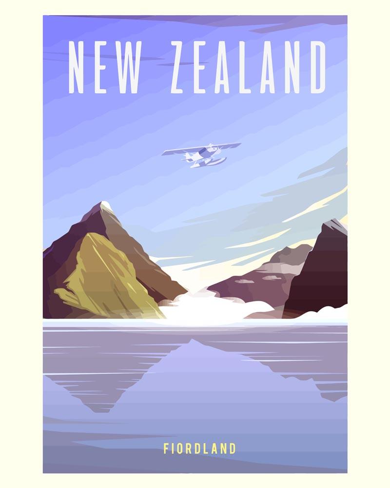 Malen nach Zahlen - Malen nach Zahlen - Travel - Neuseeland