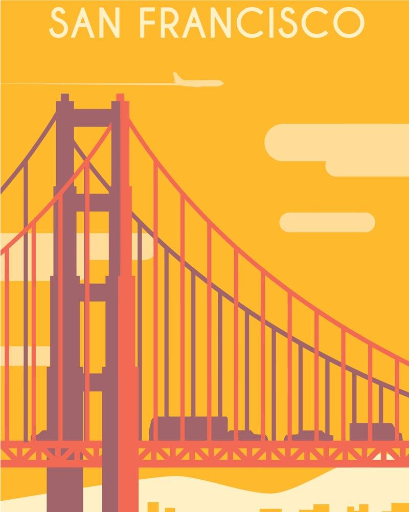 Malen nach Zahlen - Malen nach Zahlen - Travel -San Fracisco