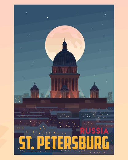 Malen nach Zahlen - Malen nach Zahlen - Travel - St. Petersburg Kirche