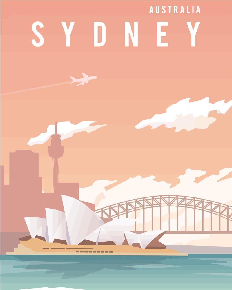 Malen nach Zahlen - Malen nach Zahlen - Travel - Sydney