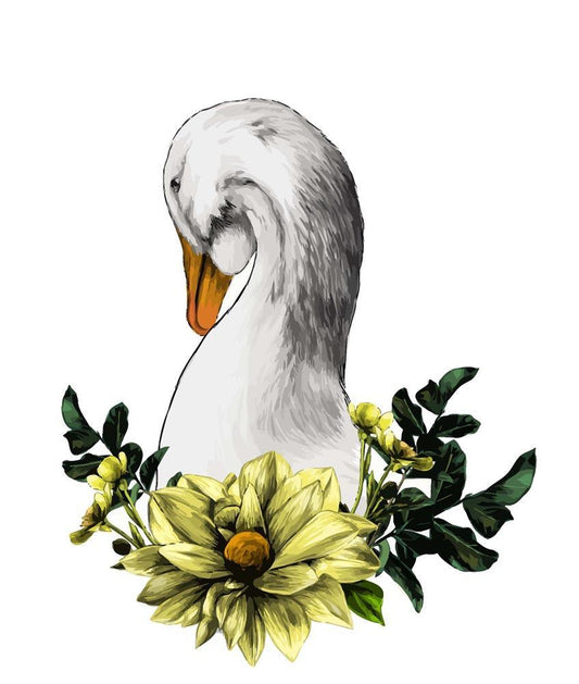 Malen nach Zahlen - Malen nach Zahlen - Der Kopf einer Gans