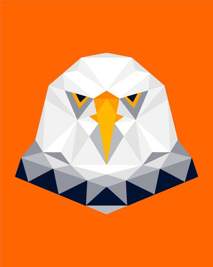 Malen nach Zahlen - Malen nach Zahlen - Polygon Adler