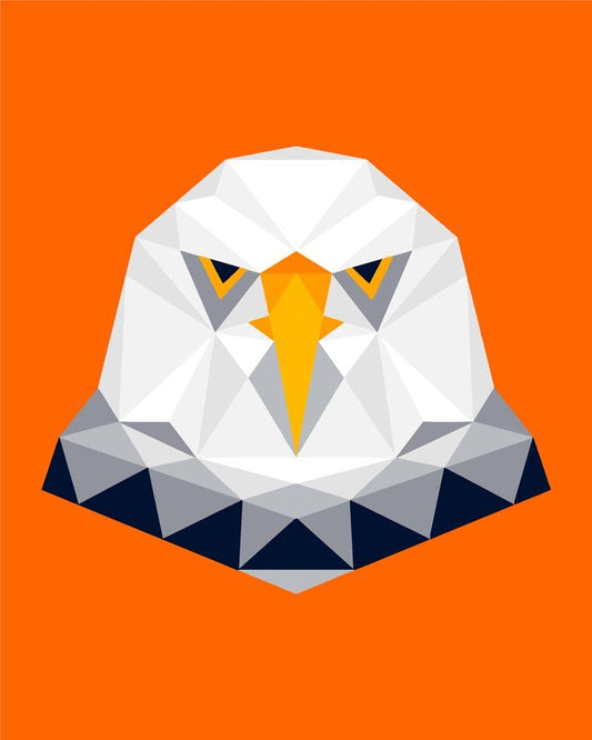 Malen nach Zahlen - Malen nach Zahlen - Polygon Adler