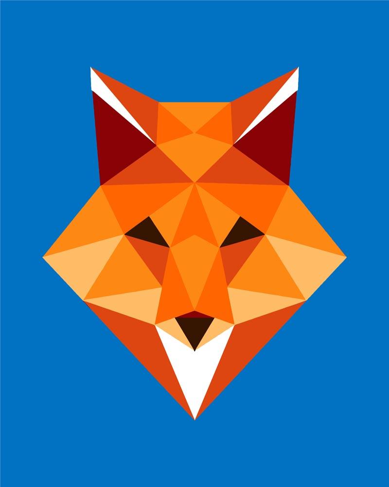 Malen nach Zahlen - Malen nach Zahlen - Polygon Fuchs