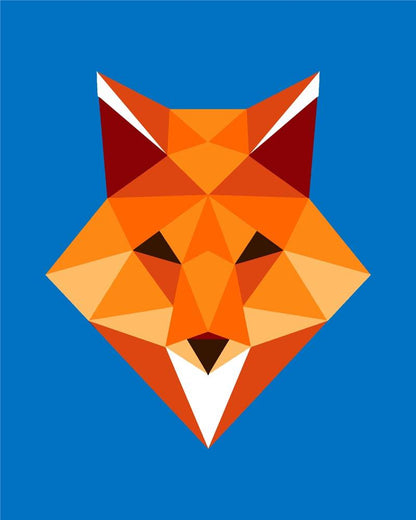 Malen nach Zahlen - Malen nach Zahlen - Polygon Fuchs