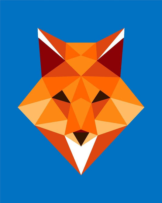 Malen nach Zahlen - Malen nach Zahlen - Polygon Fuchs