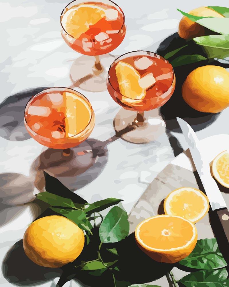 Malen nach Zahlen - Malen nach Zahlen - Orange Summerdrinks
