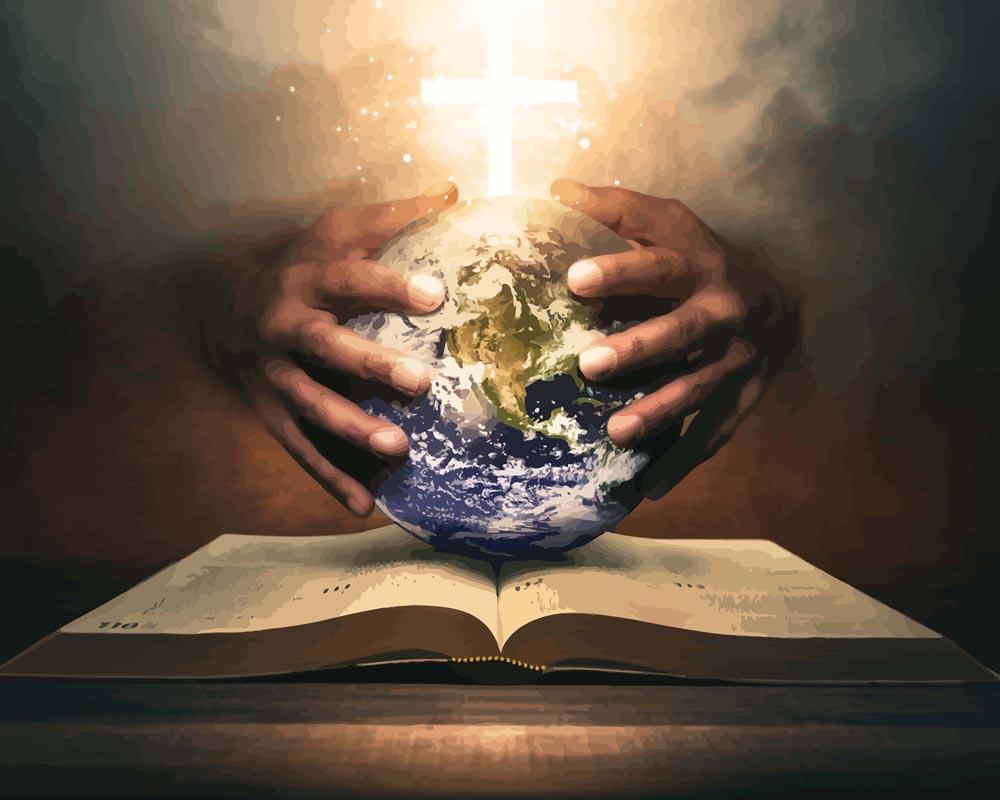 Malen nach Zahlen - Malen nach Zahlen - Die ganze Welt in der Hand