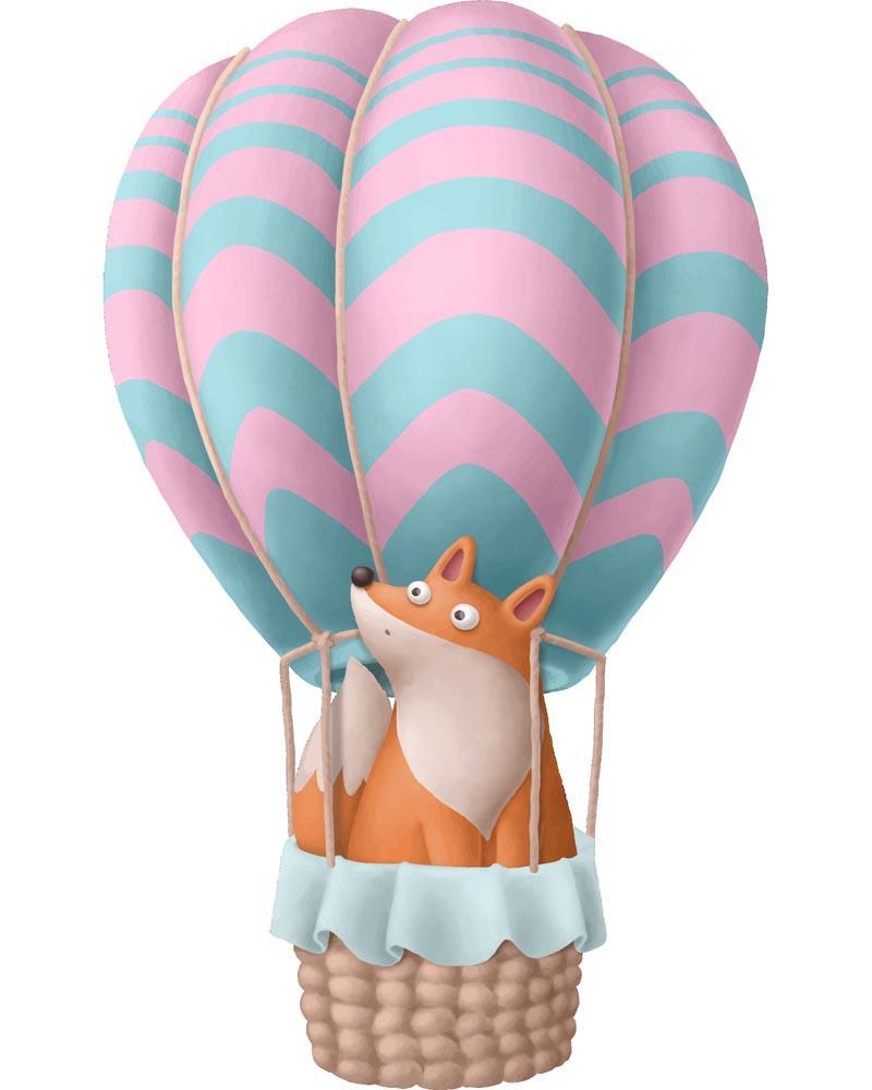 Malen nach Zahlen - Malen nach Zahlen - Heißluftballon - - Fuchs