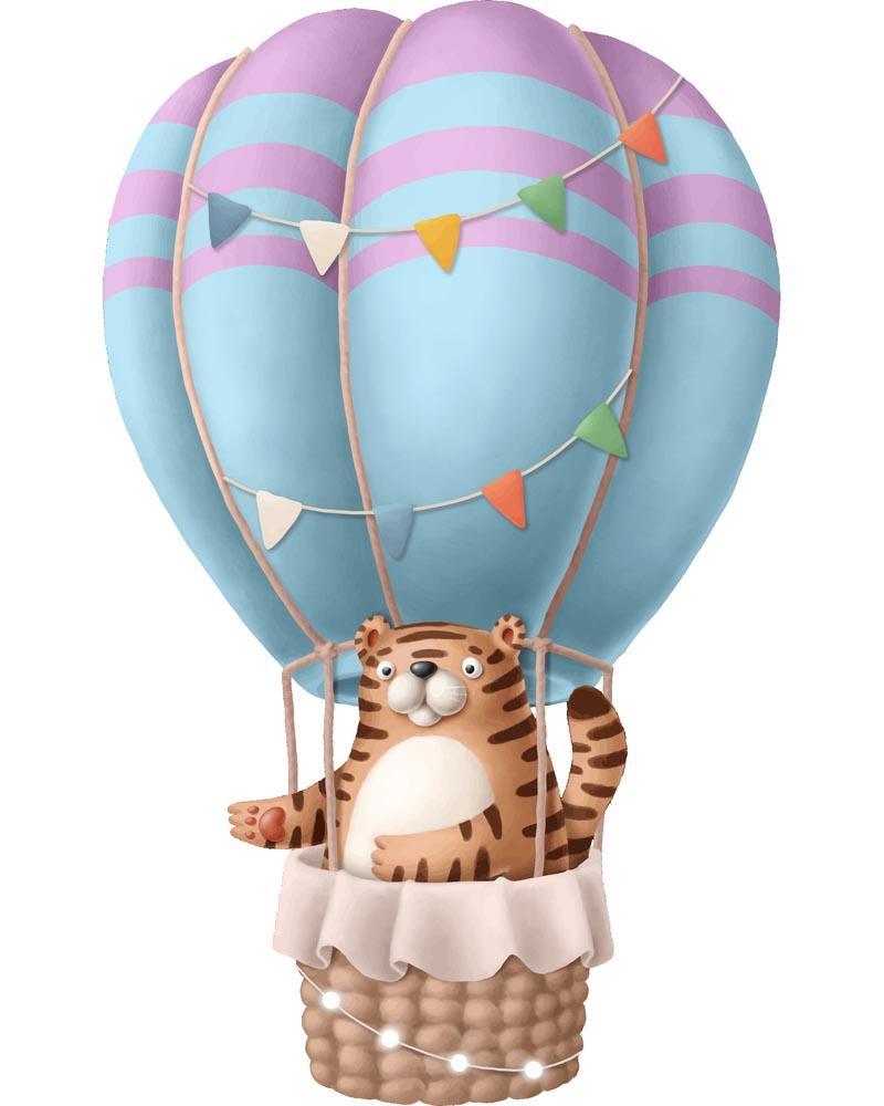 Malen nach Zahlen - Malen nach Zahlen - Heißluftballon - Tiger