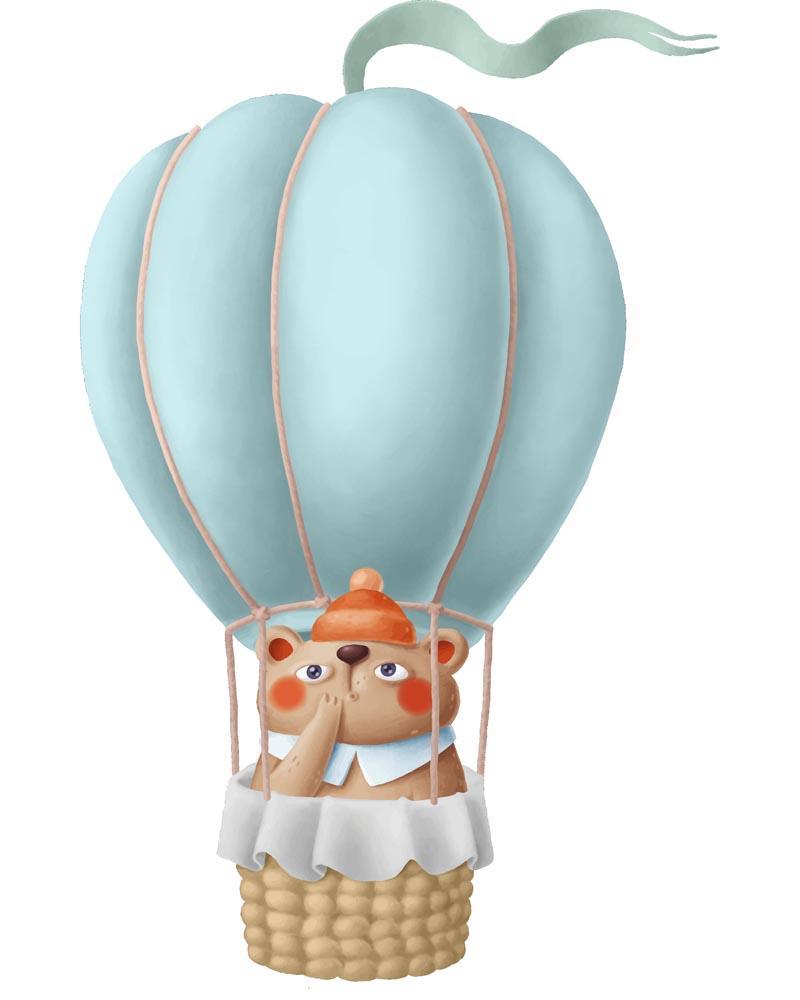 Malen nach Zahlen - Malen nach Zahlen - Heißluftballon - Bärjpg