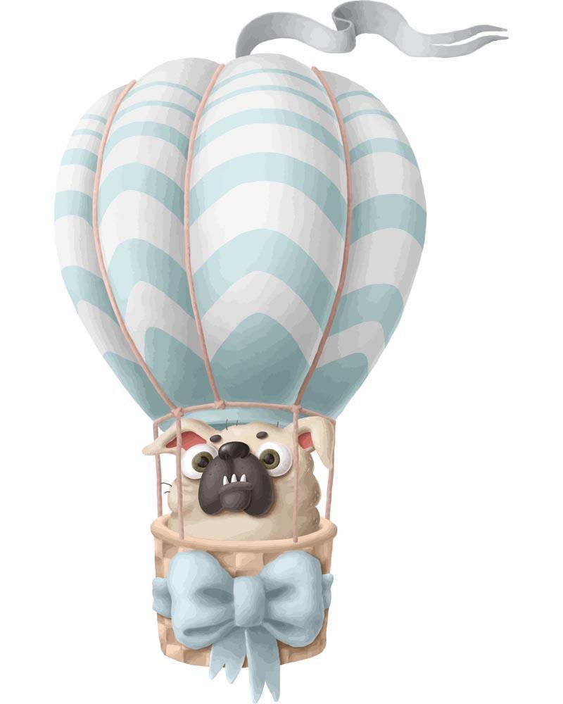 Malen nach Zahlen - Malen nach Zahlen - Heißluftballon - Bulldogge