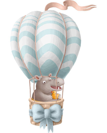 Malen nach Zahlen - Malen nach Zahlen - Heißluftballon - Hippo