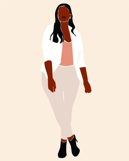 Malen nach Zahlen - Malen nach Zahlen - Lady Boss Portrait - 16