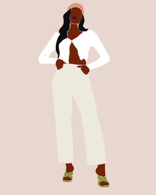 Malen nach Zahlen - Malen nach Zahlen - Lady Boss Portrait - 21