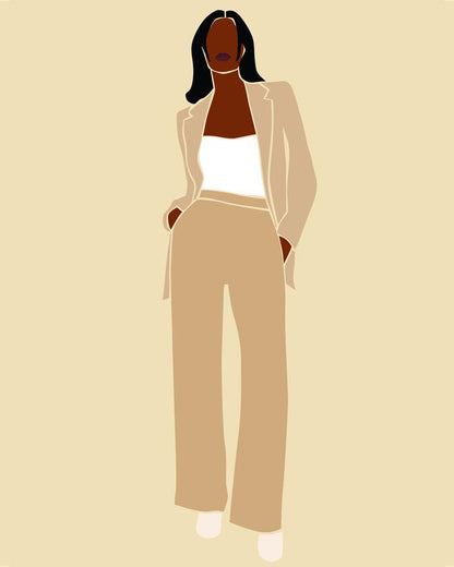 Malen nach Zahlen - Malen nach Zahlen - Lady Boss Portrait - 22