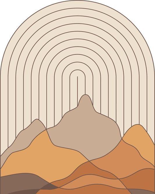 Malen nach Zahlen - Malen nach Zahlen - Boho - Landschaft - 10