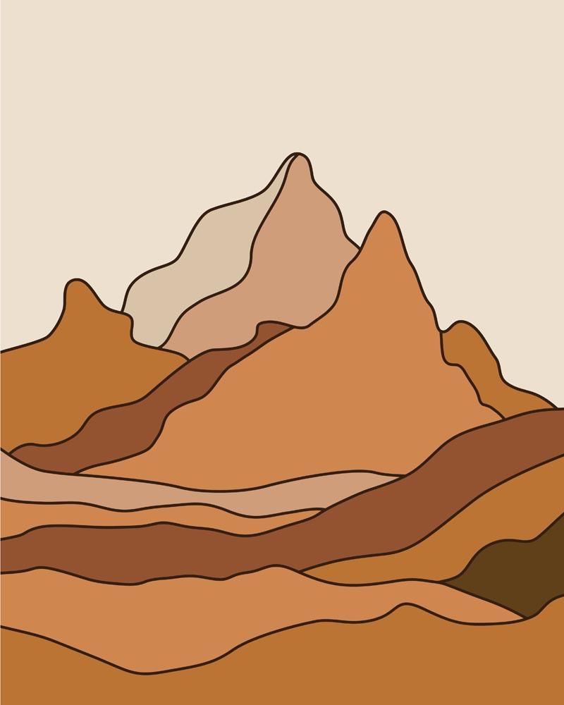 Malen nach Zahlen - Malen nach Zahlen - Boho - Landschaft - 18