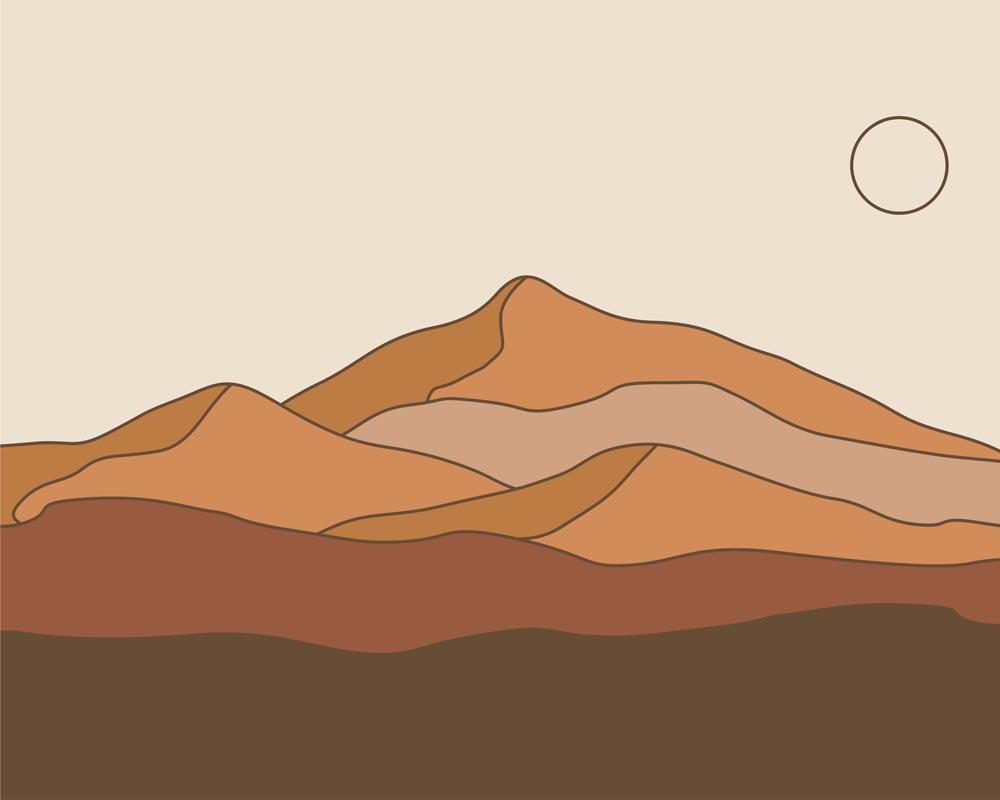 Malen nach Zahlen - Malen nach Zahlen - Boho - Landschaft - 2