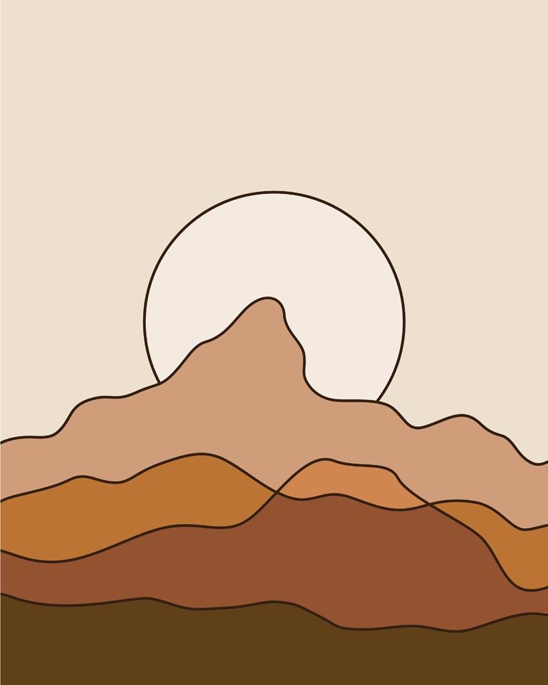 Malen nach Zahlen - Malen nach Zahlen - Boho - Landschaft - 3