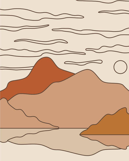Malen nach Zahlen - Malen nach Zahlen - Boho - Landschaft - 4