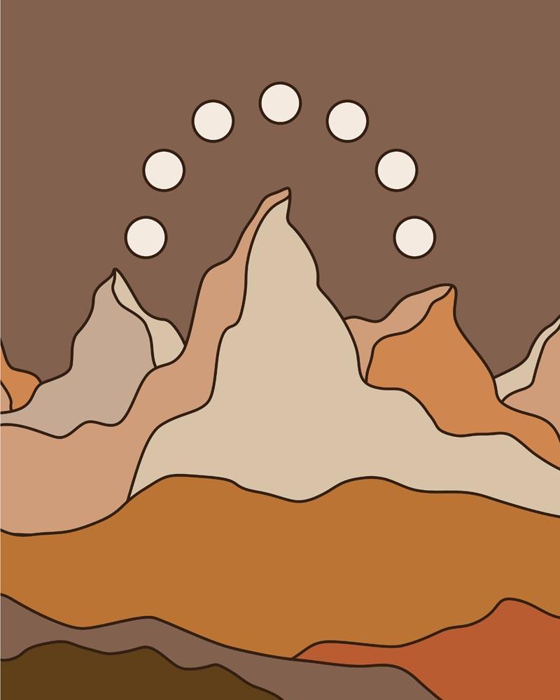 Malen nach Zahlen - Malen nach Zahlen - Boho - Landschaft - 7