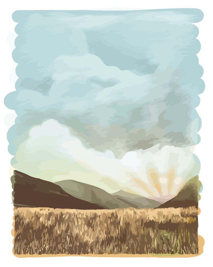 Malen nach Zahlen - Malen nach Zahlen - Berge in der Landschaft