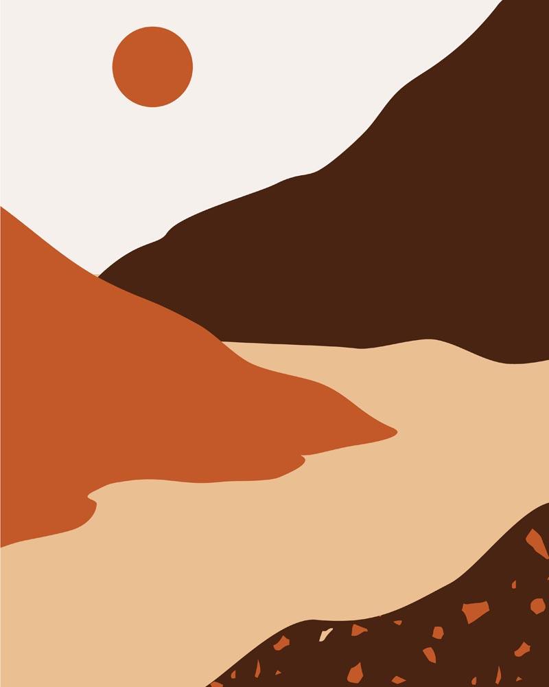 Malen nach Zahlen - Malen nach Zahlen - Landschaft Illustration 25