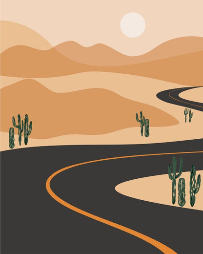 Malen nach Zahlen - Malen nach Zahlen - Landschaft Illustration 5
