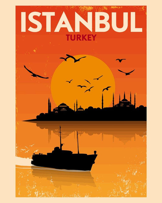 Malen nach Zahlen - Malen nach Zahlen - Retro - Istanbul Türkei