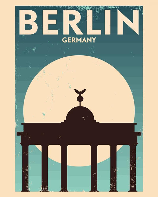 Malen nach Zahlen - Malen nach Zahlen - Retro - Berlin Brandenburger Tor