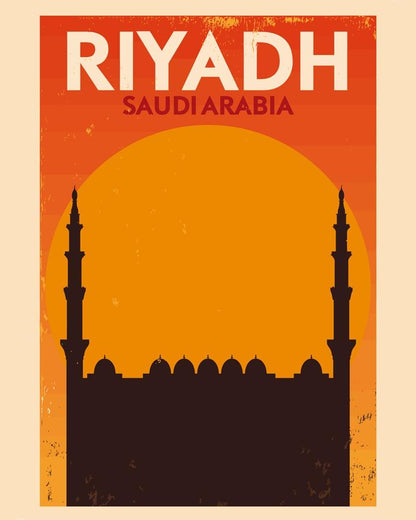 Malen nach Zahlen - Malen nach Zahlen - Retro - Riyadh Saudi Arabien