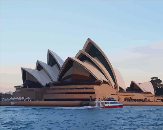 Malen nach Zahlen - Malen nach Zahlen - Sydney Opera House