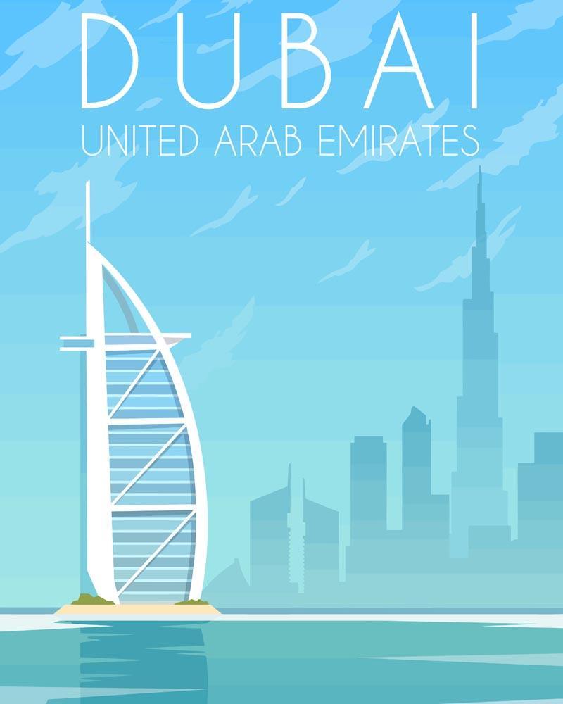 Malen nach Zahlen - Malen nach Zahlen - Travel - Dubai