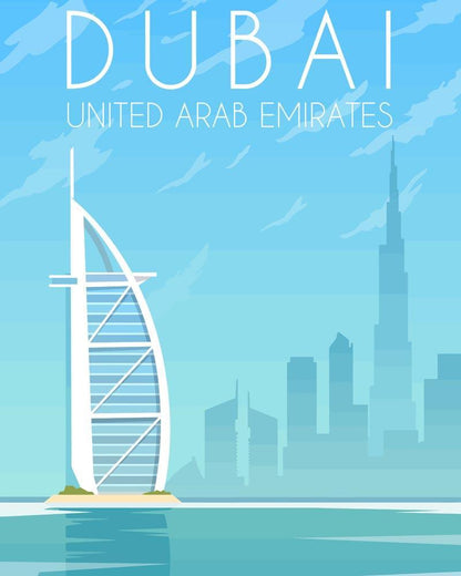 Malen nach Zahlen - Malen nach Zahlen - Travel - Dubai