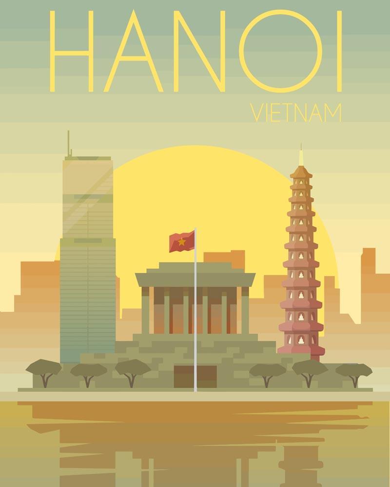 Malen nach Zahlen - Malen nach Zahlen - Travel - Hanoi