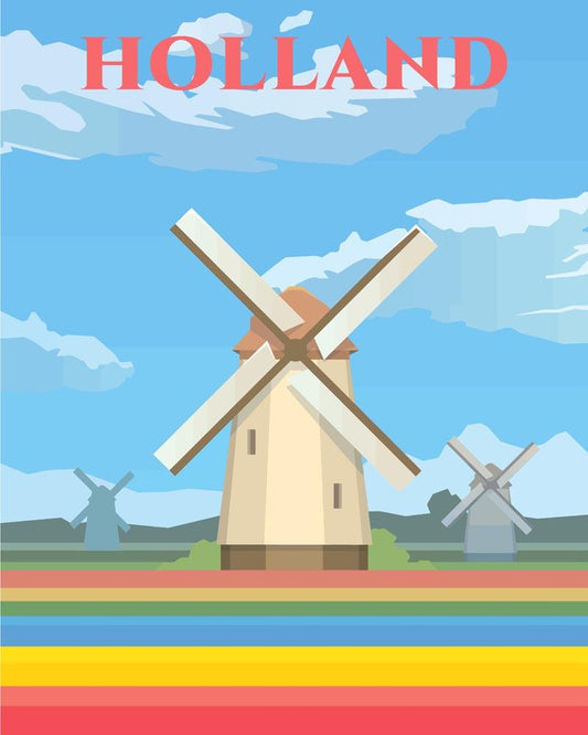 Malen nach Zahlen - Malen nach Zahlen - Travel - Holland