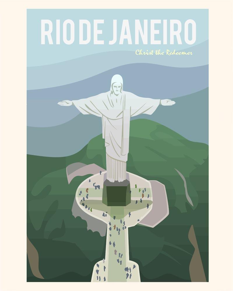 Malen nach Zahlen - Malen nach Zahlen - Travel - Rio De Janeiro Jesus