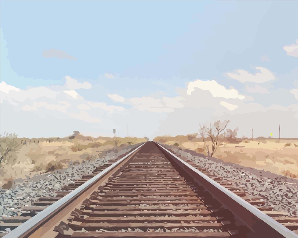 Malen nach Zahlen - Malen nach Zahlen - West Texas Eisenbahn