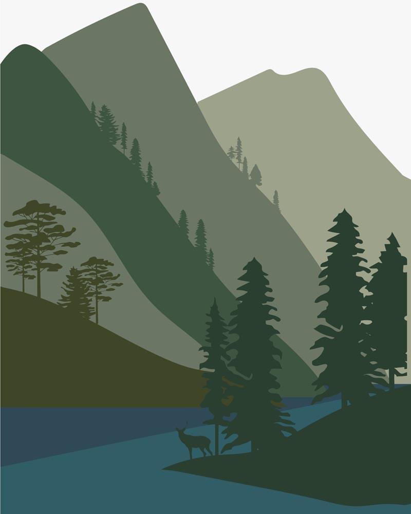 Malen nach Zahlen - Malen nach Zahlen - Wilder Wald 31