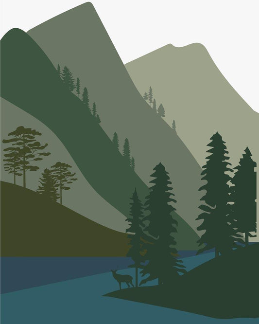 Malen nach Zahlen - Malen nach Zahlen - Wilder Wald 31