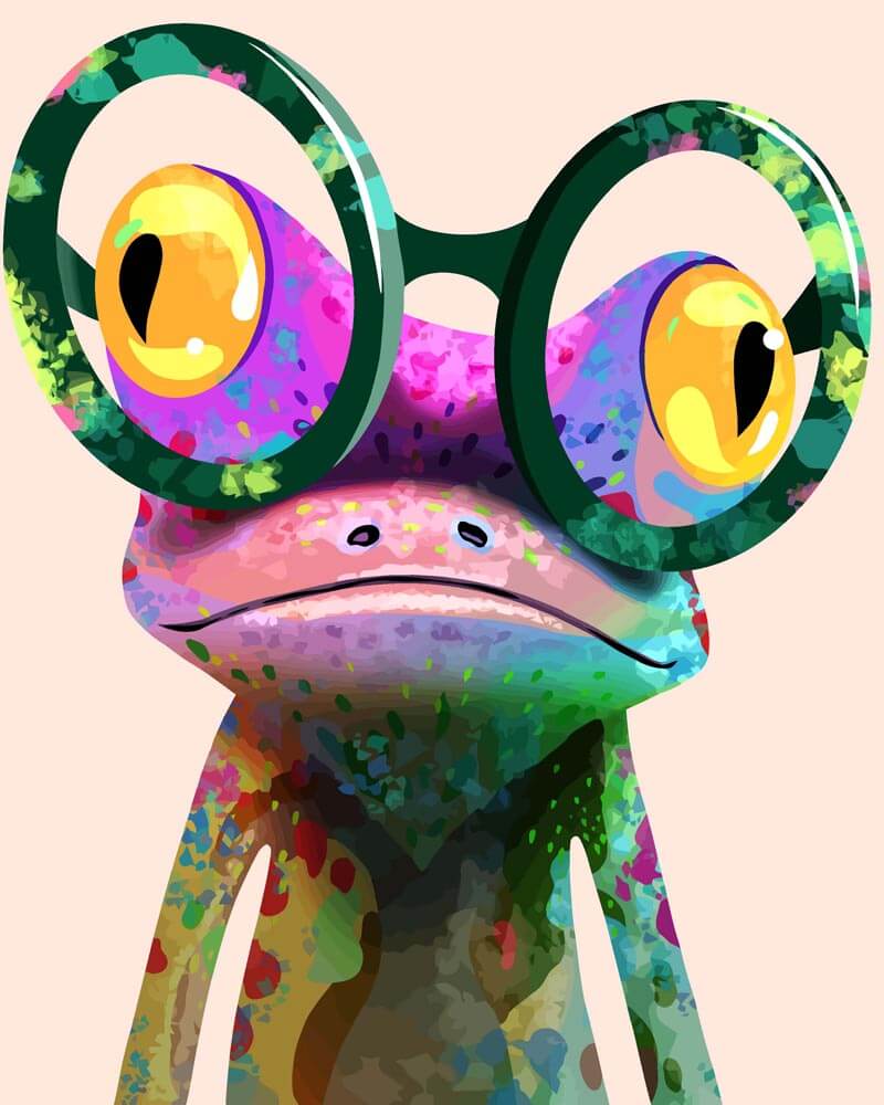 Malen nach Zahlen - Malen nach Zahlen - Fröhlicher Frosch