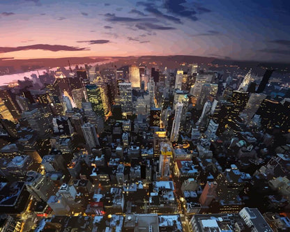 Malen nach Zahlen - Malen nach Zahlen - New York City von oben