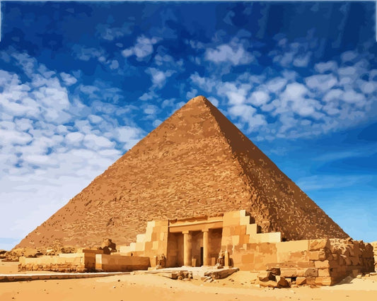 Malen nach Zahlen - Malen nach Zahlen - Ägyptische Pyramiden