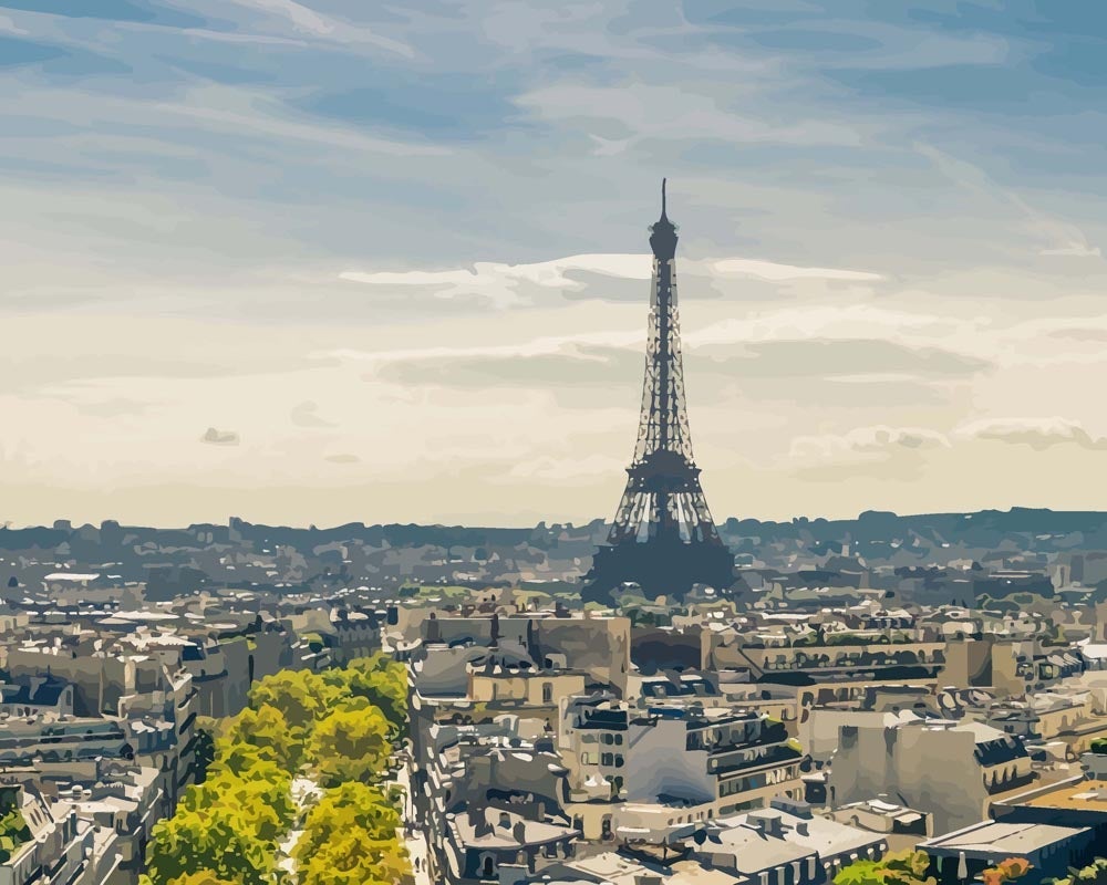 Malen nach Zahlen - Malen nach Zahlen - Tour Eiffel, Paris