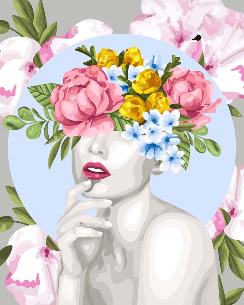 Malen nach Zahlen - Malen nach Zahlen - Blumen Floral Art