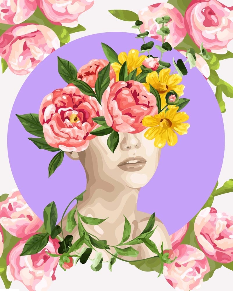 Malen nach Zahlen - Malen nach Zahlen - Rosen Floral Art