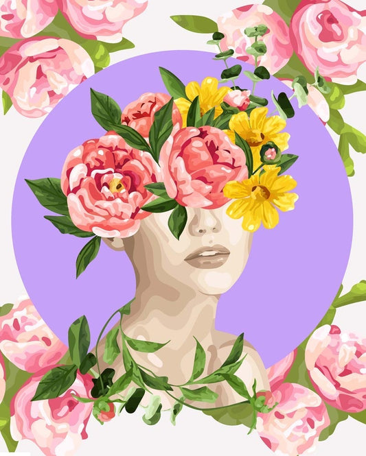 Malen nach Zahlen - Malen nach Zahlen - Rosen Floral Art