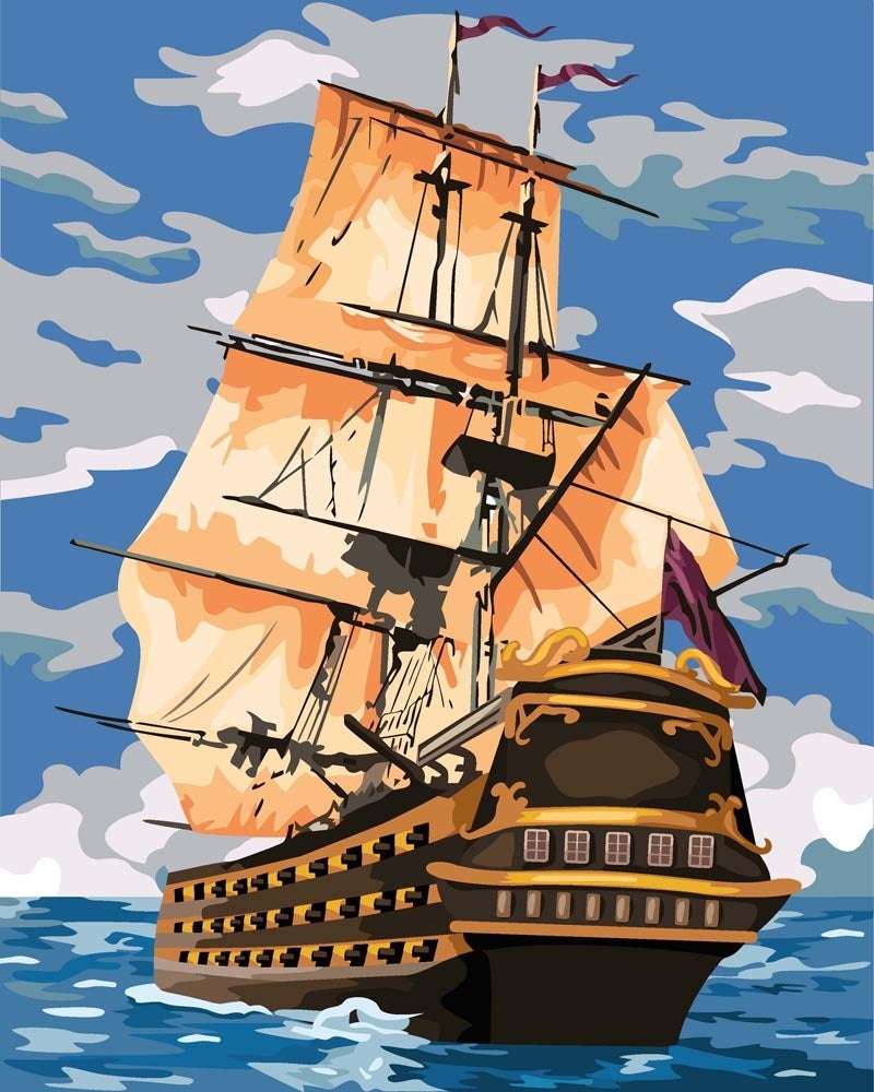 Malen nach Zahlen - Malen nach Zahlen - Das große Schiff