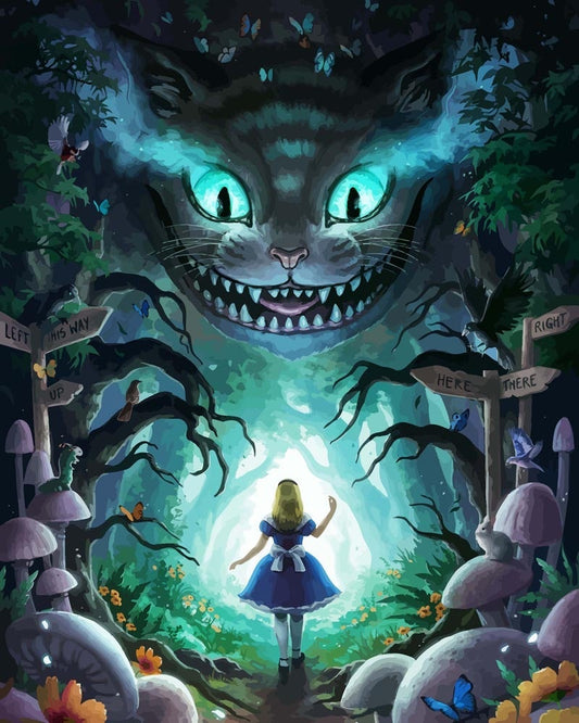 Malen nach Zahlen - Malen nach Zahlen - Das Wunderland betreten - by jojoesart